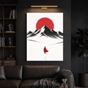 The Journey Within – Minimalist Philosophical Canvas