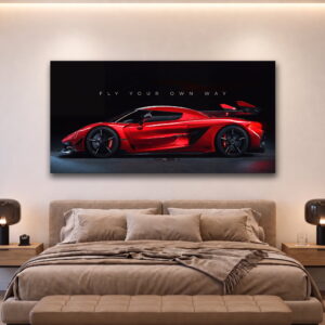 Fly Your Own Way – Hypercar Canvas Wall Art