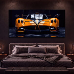 Orange Velocity – Hypercar Automotive Canvas