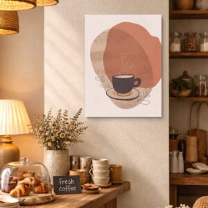 Abstract canvas Wall Art for Cafes & Coffee Houses