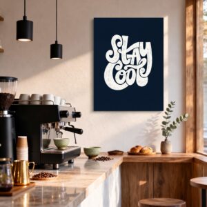 Stay Cool - Canvas Wall Art for Cafes, Bakeries & Coffee Houses
