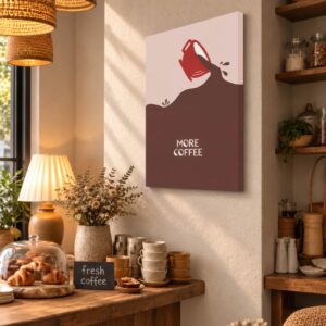 More Coffee - Bold Typography Wall Art for Cafes & Coffeehouses
