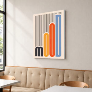 MOOD - Typography Canvas Wall Art for Cafes & Coffeehouses