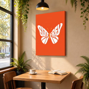 Butterfly - Canvas Wall Art for Cafes & Coffeehouses