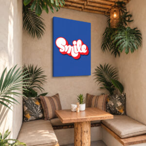 Smile – Canvas Art for Cafés, Coffee Houses & Bakeries