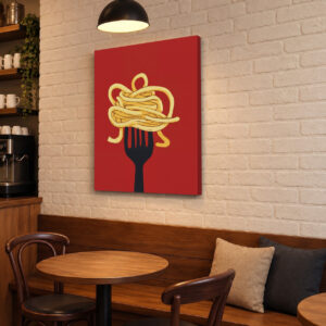 Noodle Love – Minimalist Italian Kitchen Wall Art