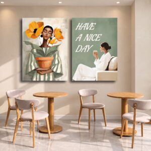 Good Vibes - Set of 2 Canvas Prints for Cafes