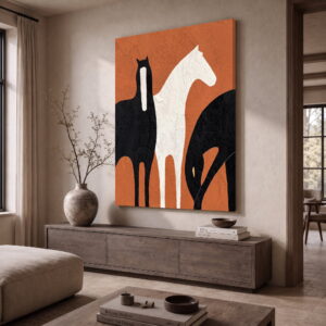 Abstract horses Canvas Art for Living Rooms and Bedrooms