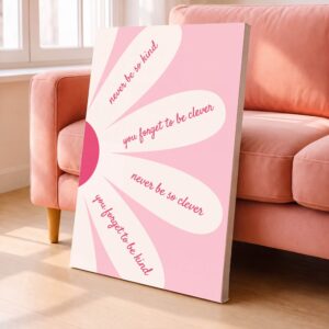 Never Be Shy, Never Forget to Be Clever Canvas Wall Art
