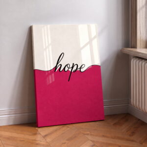 Hope Minimal Typography Canvas Wall Art