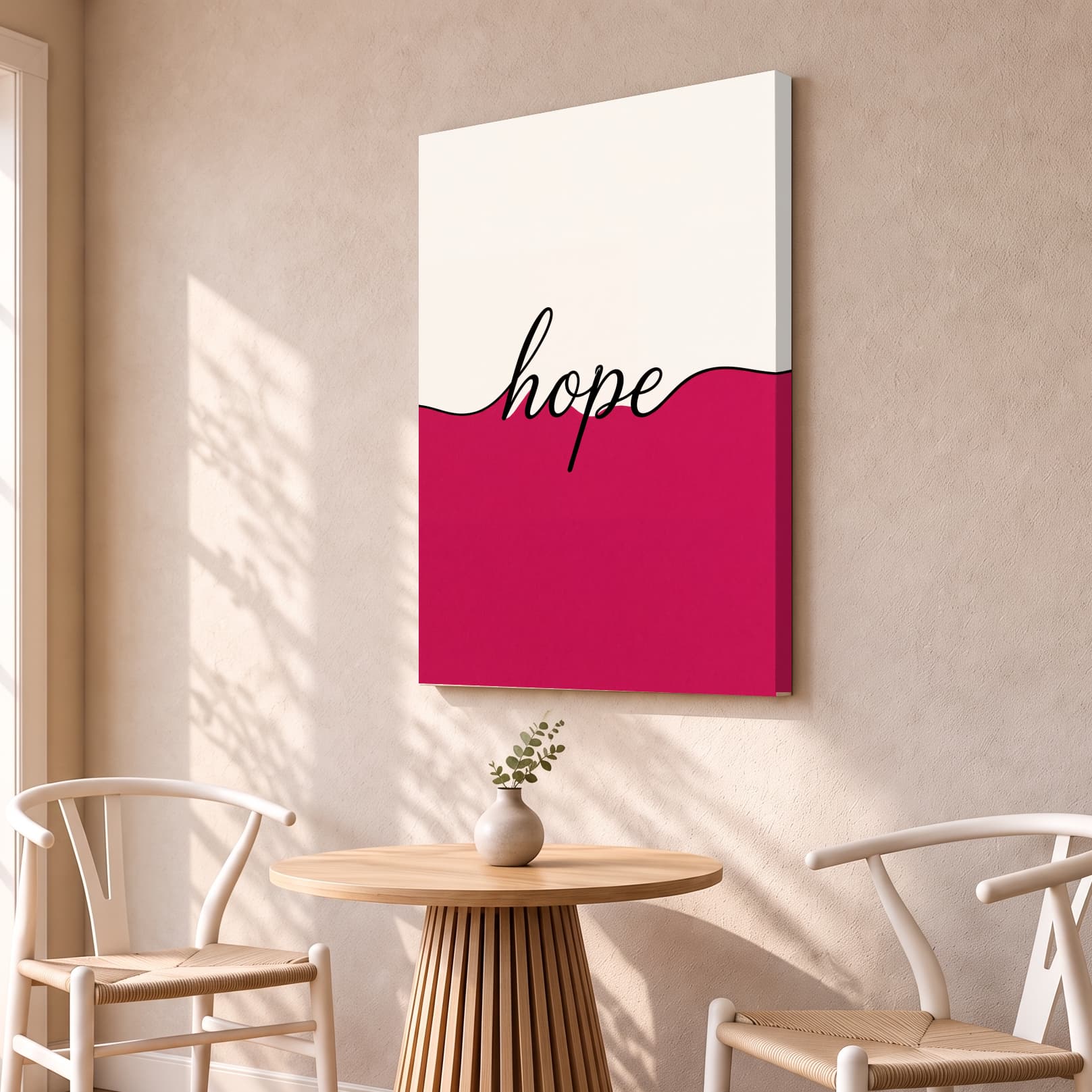 Hope Minimal Typography Canvas Wall Art - Image 2