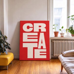 Create Bold Typography Canvas Wall Art