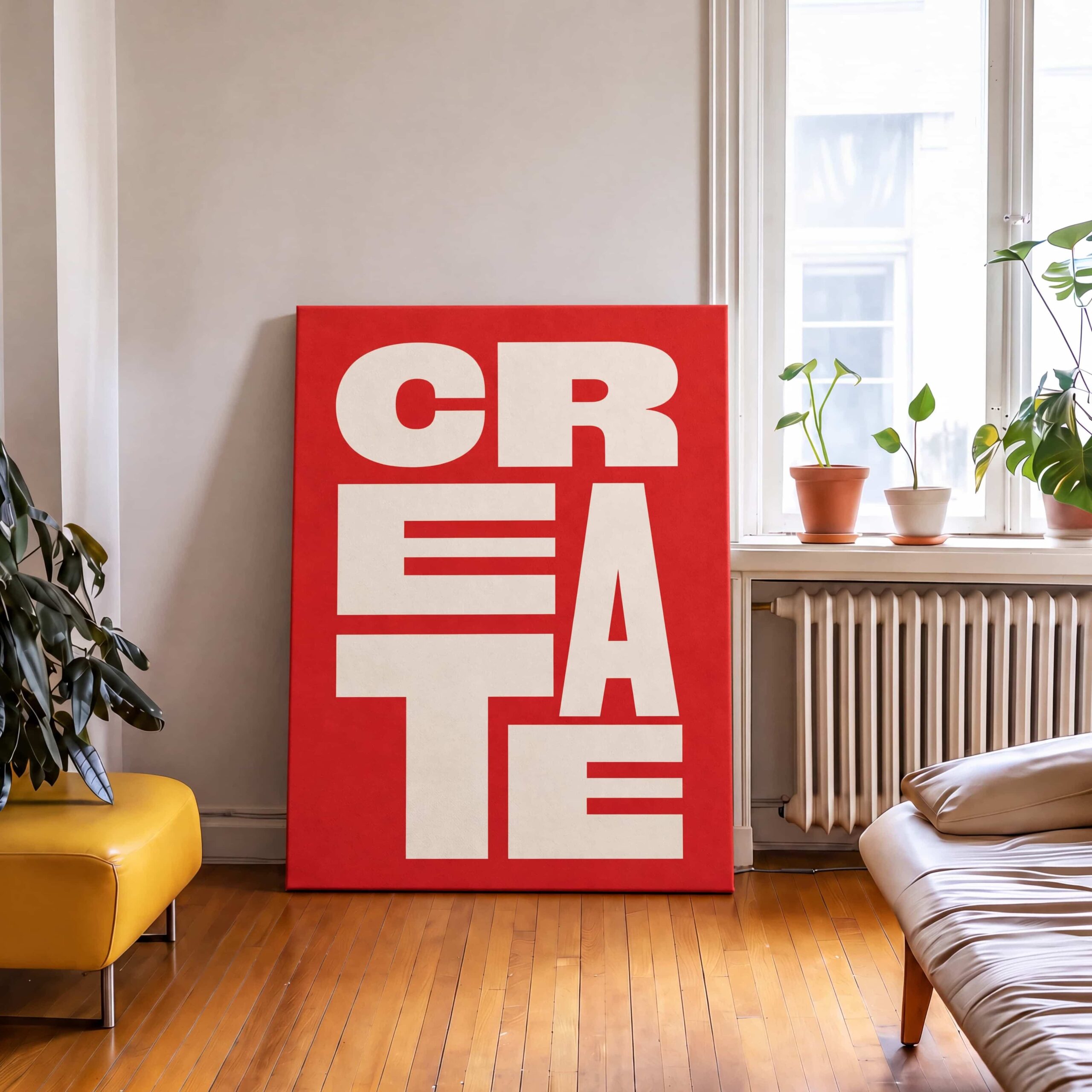 Create Bold Typography Canvas Wall Art