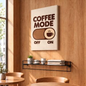 Coffee Mode Off On Canvas Wall Art