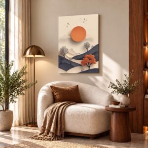 The Abstract Sunset - Canvas Art for Modern Homes