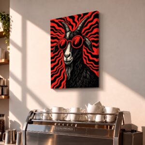 The Rebel Goat – Canvas Wall Art for Cafes, Coffeehouses & Bakeries